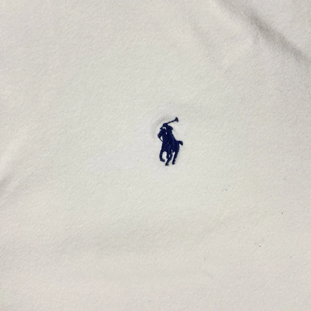 Polo Ralph Lauren Polo Shirt Size XL White Regular‎ Fit Casual Navy Pony Logo
